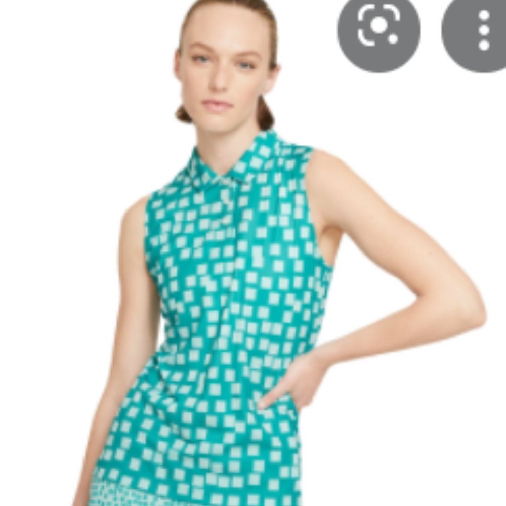 NWT Nike Dri-FIT Grid Print Sleeveless Shirt